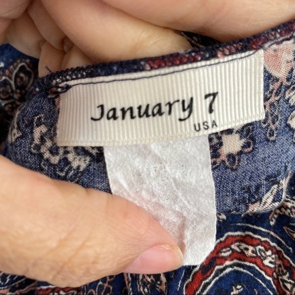 Paisley Floral Kimono Cardigan by January 7 - Picture 3 of 9